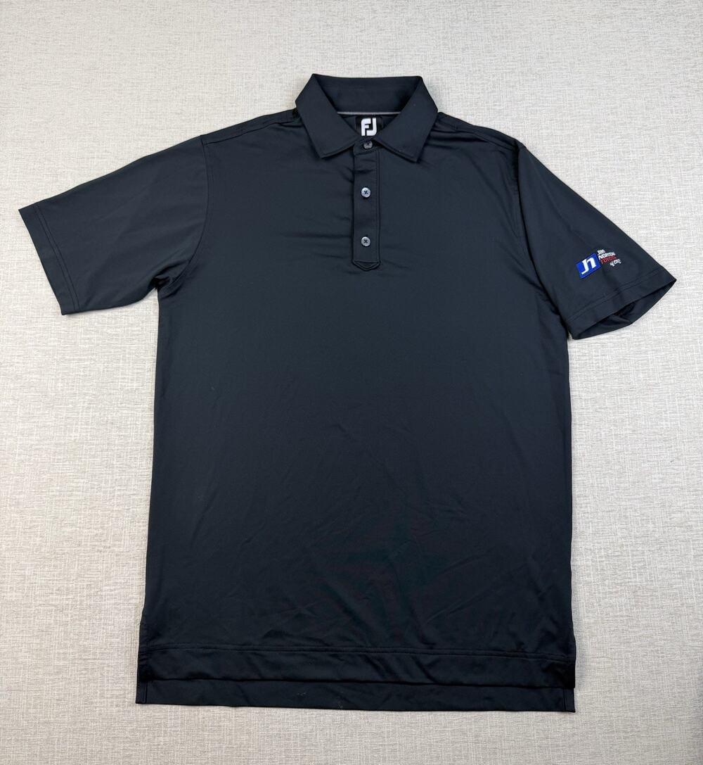 FootJoy Golf Polo Men’s S Black Jim Norton Toyota OKC Embroidered Logo